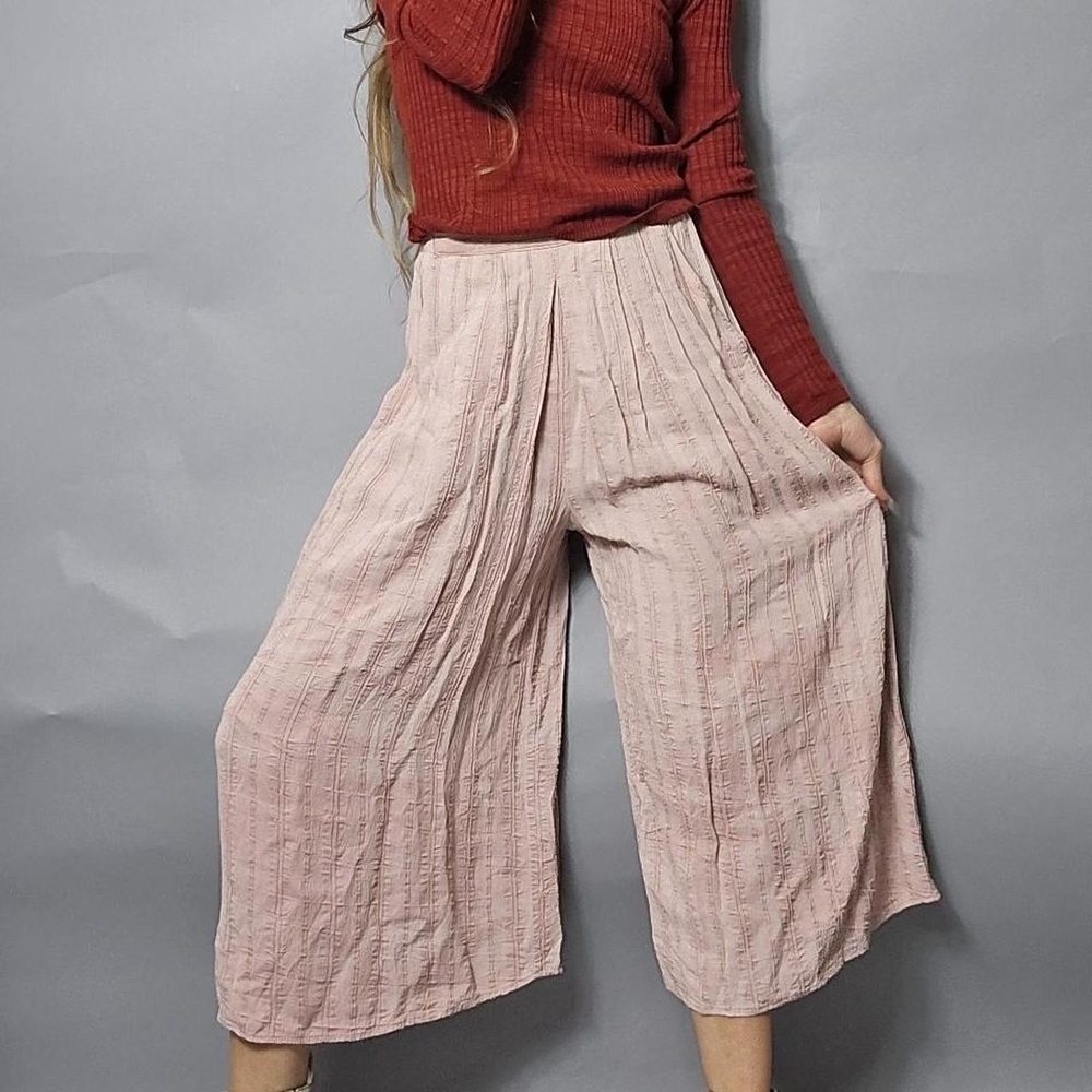 Vintage Blush Wide-Leg Pants S